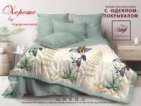 картинка КПБ 2сп с одеялом-покрывалом БАТИК Микросатин Од-покр172*205+Пр220*240+2Нав(70*70) от компании ГлавТорг Красноярск