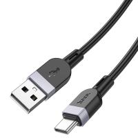 Кабель USB штекер-Type-C штекер HOCO X109 1м силиконовый 3А белый — фото