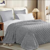 картинка Плед 180*200см велсофт ТМ "Vse DOMA", щерпа, ромб, цвет серый, ролик от компании ГлавТорг Красноярск