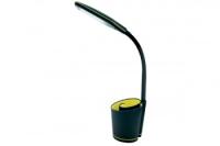 Свет. настольный Camelion KD-813  C44 черн.& жёлт. LED(5 Вт,сенс.,3 ур.ярк, органайзер, USB разъем) — фото