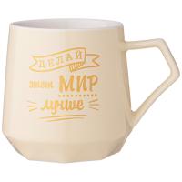 картинка КРУЖКА 310МЛ LEFARD COFFEMANIA БЕЖЕВАЯ/48 арт.90-1078 АКЦИЯ!!! от компании ГлавТорг Красноярск