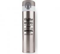 ТЕРМОБУТЫЛКА ЦВЕТ СЕРЕБРО ИЗ НЕРЖАВЕЮЩЕЙ СТАЛИ TRAVEL BOTTLE, 350 МЛ (BT-134(350мл.)сильвер — фото