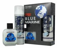 Набор подарочный Blue Marine  SPORT 084 (Лосьон п/бритья 100 + Пена д/бритья 200) муж — фото