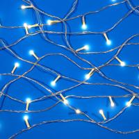 СНОУ БУМ Гирлянда эл. вьюн 20м, 120LED, шампань, 8 режимов, ПВХ прозрачный, 220В — фото
