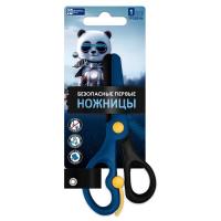 Ножницы для детей Феникс+, арт.73671/ 24 МИШКА НА МОТОЦИКЛЕ (чёрный, синий, 13,6х6,2 см, пластик, ас — фото