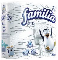 Туалетная бумага Familia Plus 2-х сл.4 рул. белая/14шт — фото