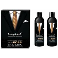 ПН Compliment men New Boss №1772-2 The King men(Шампунь 250 мл + Гель д/душа 250 мл), 10шт — фото