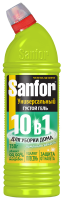 SANFOR Universal 1000мл гель с хлором Лимонная свежесть/10  — фото