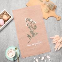 картинка Полотенце рогожка хлопок 28*46см Доляна Love everywhere от компании ГлавТорг Красноярск