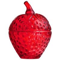 ЕМКОСТЬ 200МЛ Д/ХРАНЕНИЯ "STRAWBERRY" 9,5*9,5*13,5СМ/6 арт. 355-448 — фото