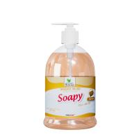 Жидкое мыло "Soapy" хозяйственное с дозатором 500 мл. Clean&Green/12 — фото