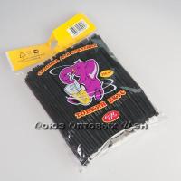 картинка Трубочки д/коктейля Слоник черная с гофр. 250шт/48 от компании ГлавТорг Красноярск