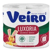 Туалетная бумага Linia VEIRO Luxoria 3слойн. 4рулона белая 5с34/10 — фото