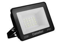 Прожектор светод.20 Вт Camelion 20 Вт LFL-2004 C02 черн (LED SMD, 2000 лм, 230В, 6500К, 113х102х24) — фото