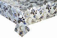 Клеенка HOZBAT Элегия голд на ткани 1,37*20м BTRA-81189F-S silver  — фото