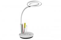 Свет. настольный Camelion KD-826 C02 чер.LED (8 Вт,230В,480лм,сенс,RGB-подсв,рег.ярк/цвет.темп, пена — фото