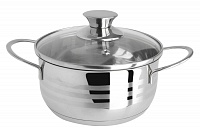 Кастрюля 1,5л Regent 16*8см Linea BIMBO vitro арт. 93-BIMv-05 — фото