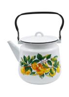 картинка Чайник эмалир. 3,5л, белосн., Грушевый сад, 1с26с ПОСЛЕДНЯЯ ЦЕНА! от компании ГлавТорг Красноярск