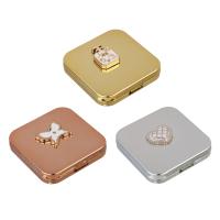 ЮНИLOOK Мирикл Зеркало карманное складное, зум х1, х2, пластик АБС, стекло, 6,3x6,3см, 3 цвета — фото