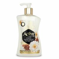 картинка ACTIVE Жидкое мыло жемчужное парфюмированное, с соевым белком и витамином E "Лунный свет", дозатор, от компании ГлавТорг Красноярск