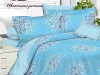 картинка КПБ 1,5сп Satin collection Микросатин Цветочная россыпь Под143*215+Пр145*215+Нав(70*70) от компании ГлавТорг Красноярск