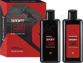 Набор подарочный для мужчин "URBAN SPORT", (гель для душа 250 мл + шампунь 250 мл)