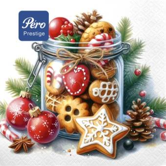 Салфетки бум. Pero Prestige 33х33 "Сладкое настроение" 3сл 20л/12