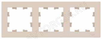 Рамка 3-м ATLAS DESIGN универс. беж. SchE ATN000203