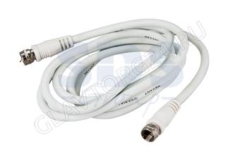 Кабель F штекер-F штекер REXANT 18-0202 1,5м белый