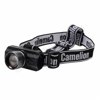 Фонарик Camelion LED53779 (налоб, аккум 3,7В, черный, XPE, 3 Вт, ZOOM, 3 реж, Type-C, бокс)