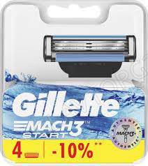 Gillette Mach3 Start Кассеты мужские 4шт 