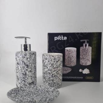 Набор для ванной комнаты Pitta 3 пр, керам.( гранит ) арт.500507/18