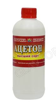 Ацетон высший сорт 0.45л ПНД/12 