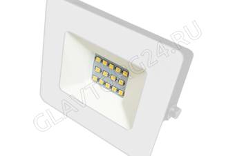 Прожектор светодиод. Ultraflash LFL-1001  C01 белый (LED SMD прожектор, 10 Вт, 230В, 6500К)