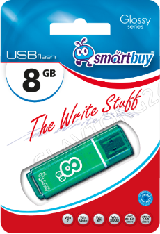 Модуль памяти 8Gb USB 2.0 SmartBuy Glossy зеленый