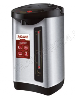 Термопот ЯРОМИР ЯР-1900 6л 0,75кВт нерж. сталь черный