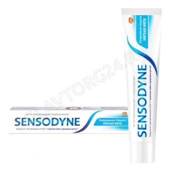 Sensodyne Зубная паста Ежедневная защита Мягкая мята 75мл б/уп