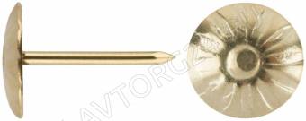 Гвозди мебельные латунированные 10,5 мм, головка цветок (фасовка 23 шт)