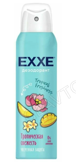 EXXE Женский дезодорант 150 мл спрей Тропическая свежесть Tropical freshness/6