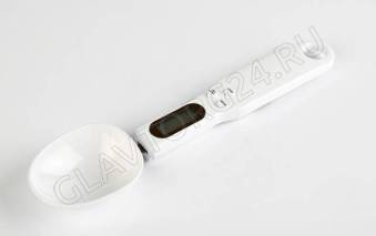 Весы кухонные электронные ложка LuazON LV-507 0,5кг белый