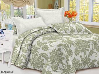 КПБ Евро Satin collection Микросатин ЖОРЖИНА Под200*220+Пр220*240+2Нав(70*70)
