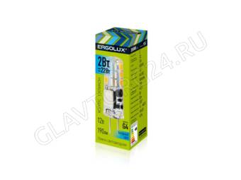 Лампа светод. Ergolux LED-JC-5W-G4-4K (5Вт G4 4500К 12В)