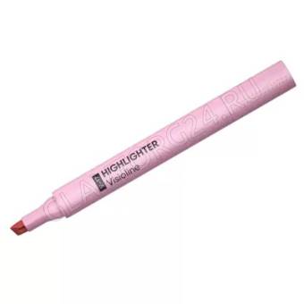 Текстмаркер ErichKrause Visioline V-17 Pastel, цвет чернил розовый (в коробке по 12 шт.)