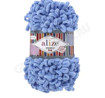 Пряжа "Puffy fine" 100% микрополиэстер 14м/100г  (112 синий) 4287510