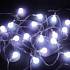 картинка СНОУ БУМ Гирлянда эл. вьюн 9м, 40LED, шар 1,6см, белый, пост. свечение, ПВХ прозрачный,220В от компании ГлавТорг Красноярск
