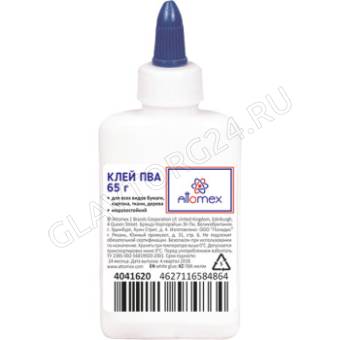 Клей ПВА 65мл с дозатором 4041620 Attomex