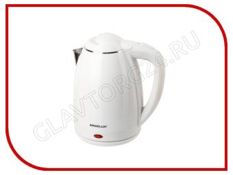 Чайник электрический ERGOLUX ELX-KS02-C01 1,8л 1,5-2,3кВт нерж.сталь,пластик белый