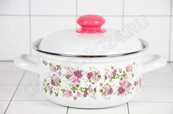 Кастрюля эмалир. сот. 2,0л Китайская роза С-1510АП2/4 (4)