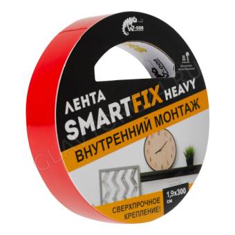 SFV1930T Сверхсильная монтажная лента SmartFix HEAVY, 1,9*300см, прозрачная/10