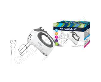 Миксер ERGOLUX ELX-EM02-C31 320Вт 4 насадки бело-серый